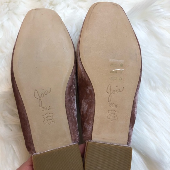 Joie Jadine Embellished Pink Velvet Mule - Picture 4 of 8